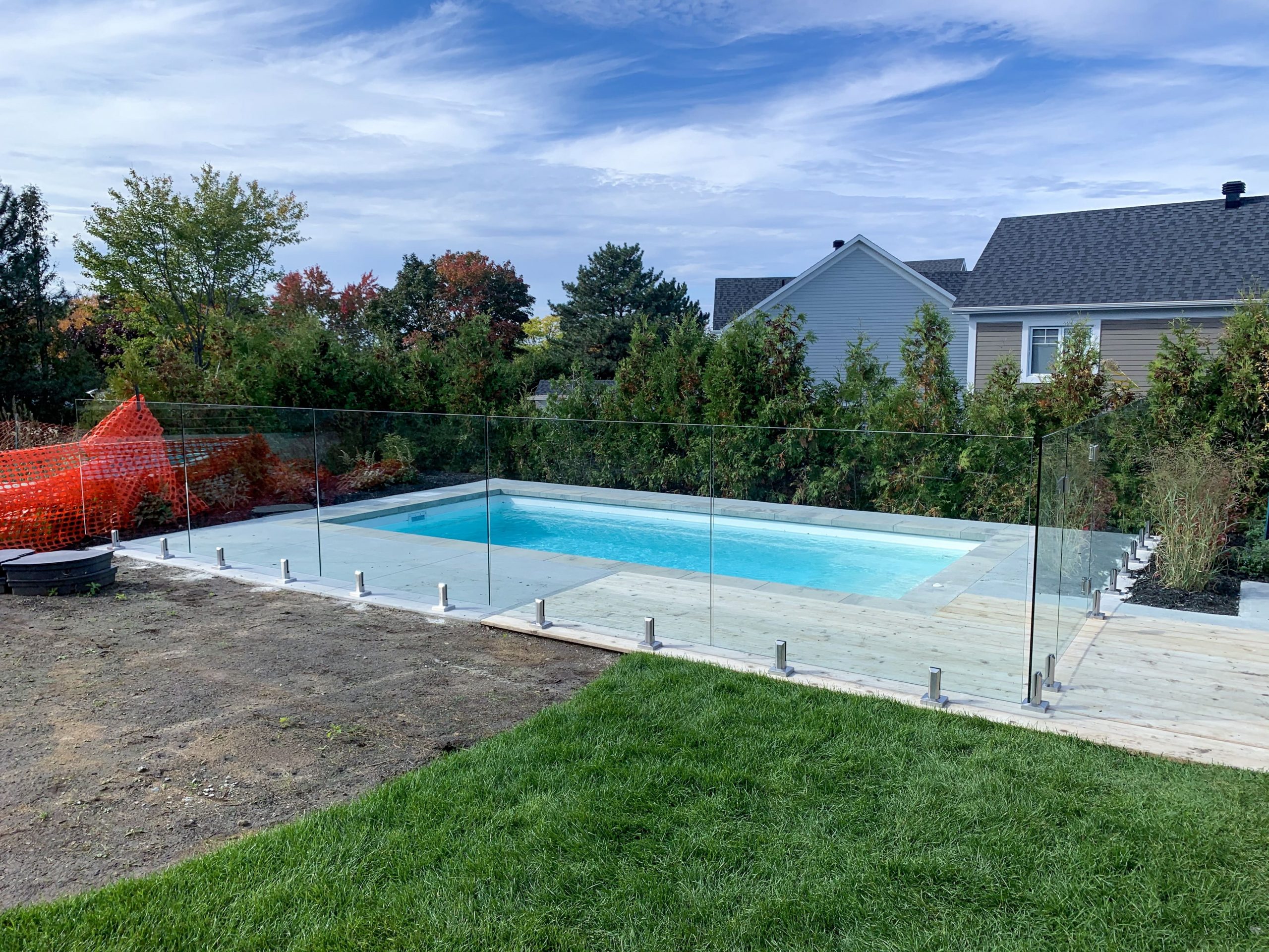 Clôtures Piscine Creusée, Verre, Bois, Prix, Laval, Montréal